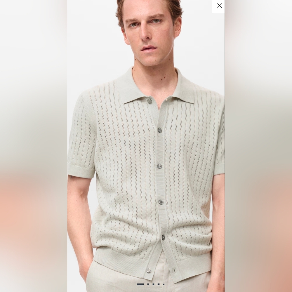 Mango Cotton Sweater Shirt